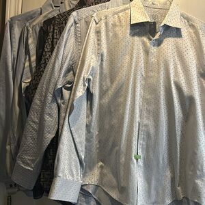 Lot/bundle of 6 Bugatchi Men’s Casual Dress Shirt